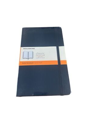 Moleskine Classic Soft Cover Ruled Notebook - Dark Blue